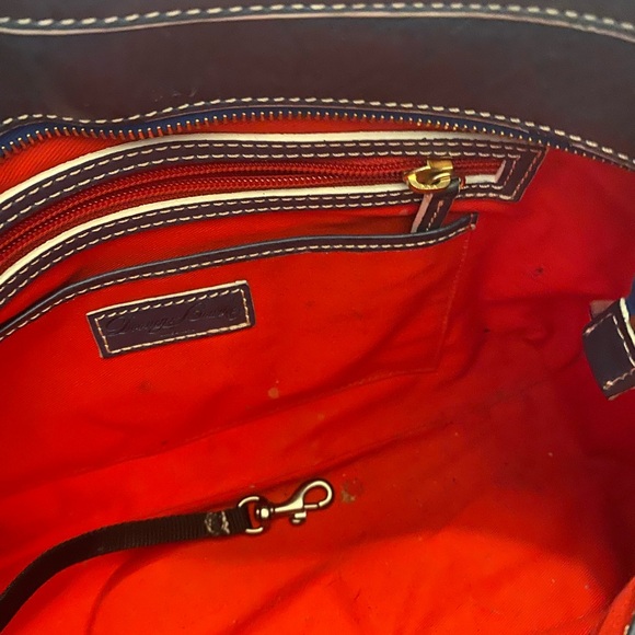 Dooney & Bourke Leather Shoulder Bag with Gold Accents - Picture 3 of 3